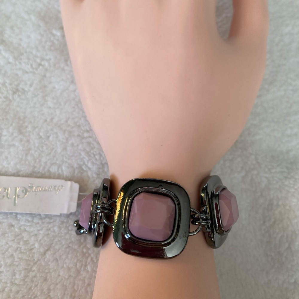 Purple and black bracelet
